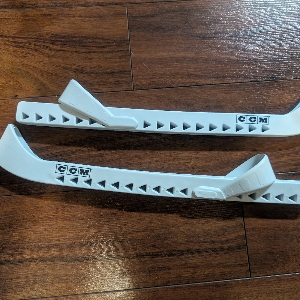 3/$45 CCM White Skate Blade Guards